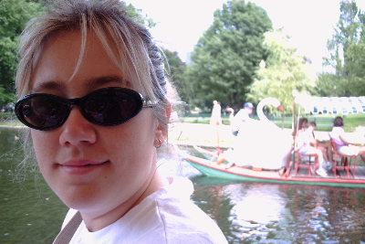 Me on the swan boats
