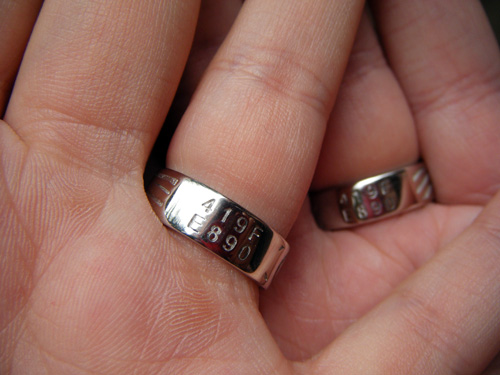 Our rings - the back