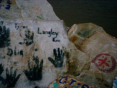 My name on a rock