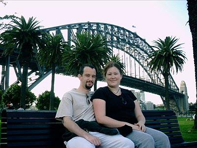 Snookums, me and the Harbor Bridge