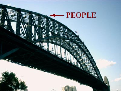 Climbers on Sydney Harbor Bridge