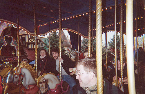 On the carousel