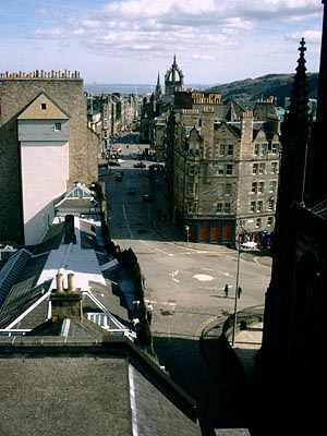 View down the Royal Mile