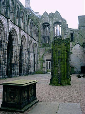 Interior of the ruined Abbey....