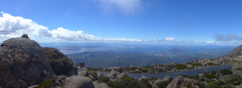 South towards Bruny