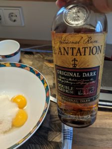 Eggs, sugar, and rum