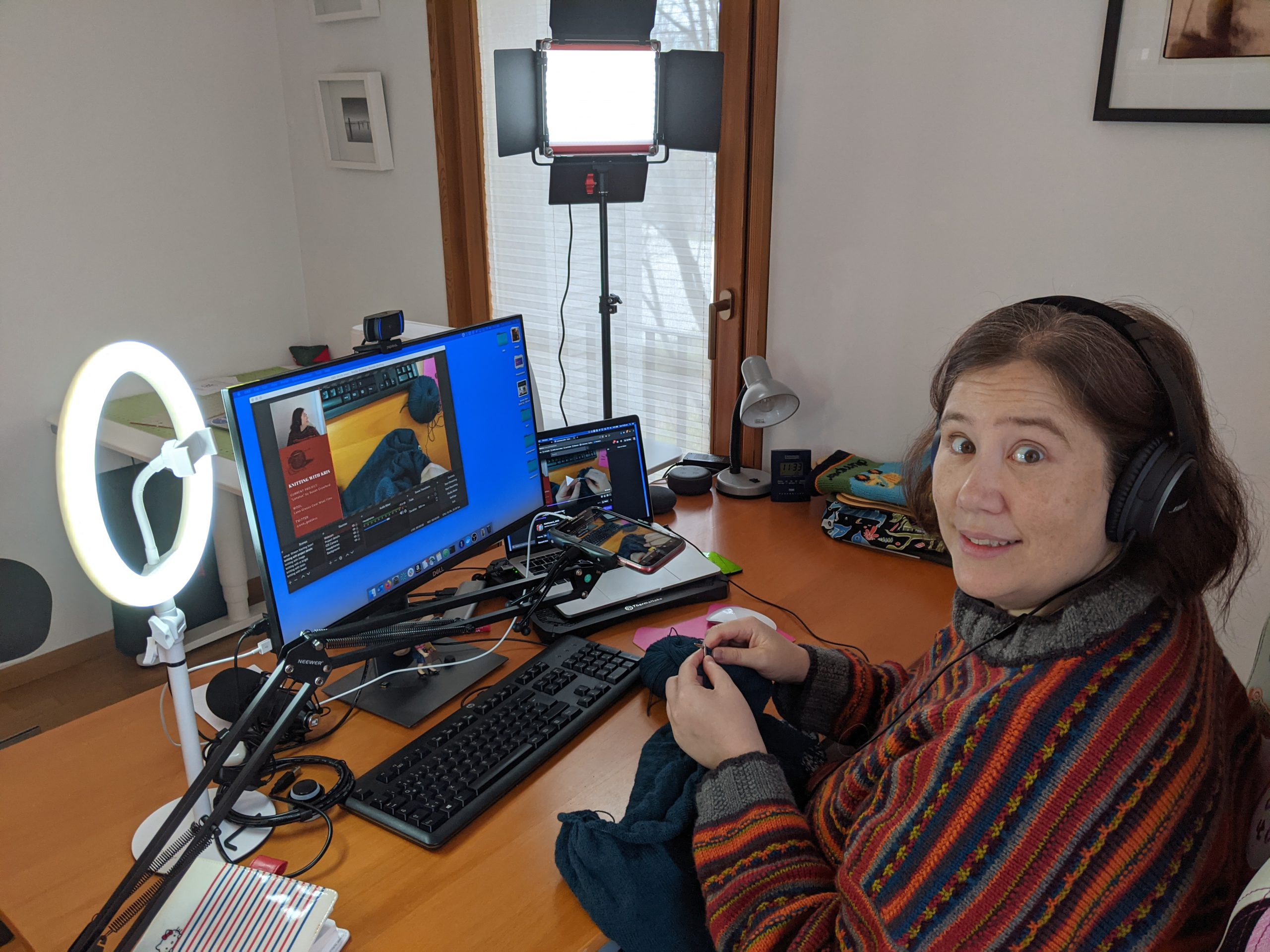 Streaming and Knitting (and Sewing)