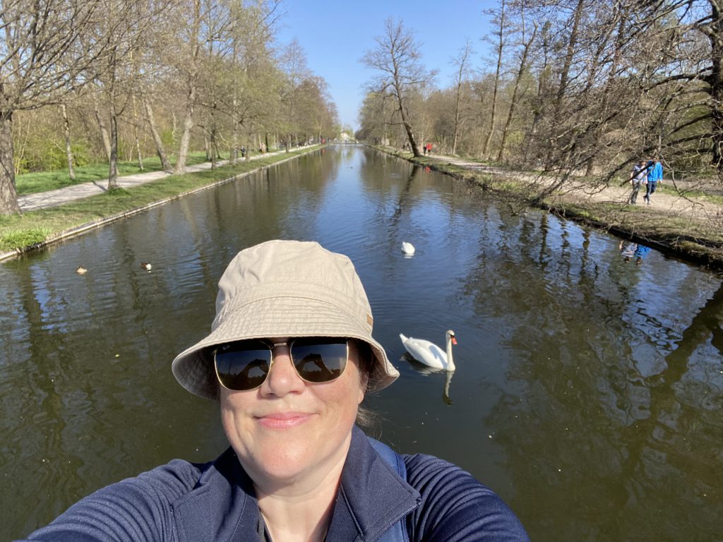 Nymphenburg Palace in the distance