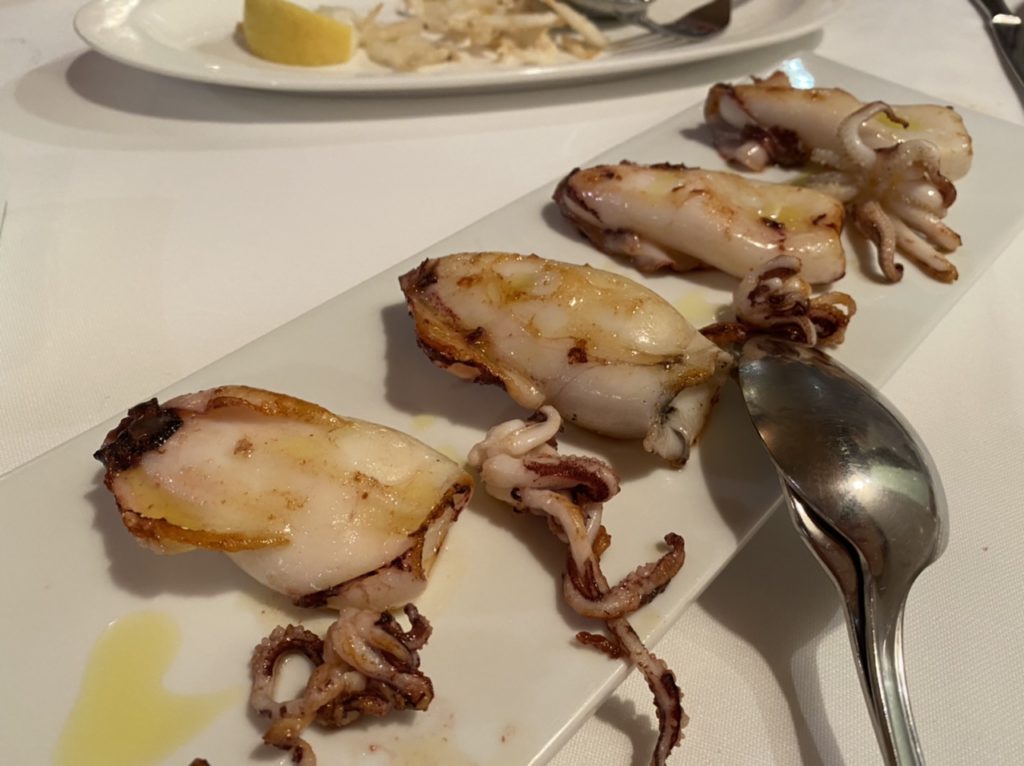 Grilled squid