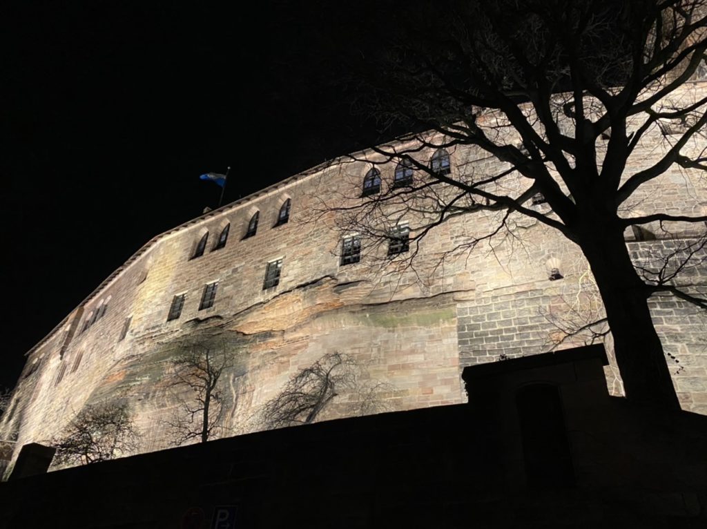 Nürnberg Castle at night