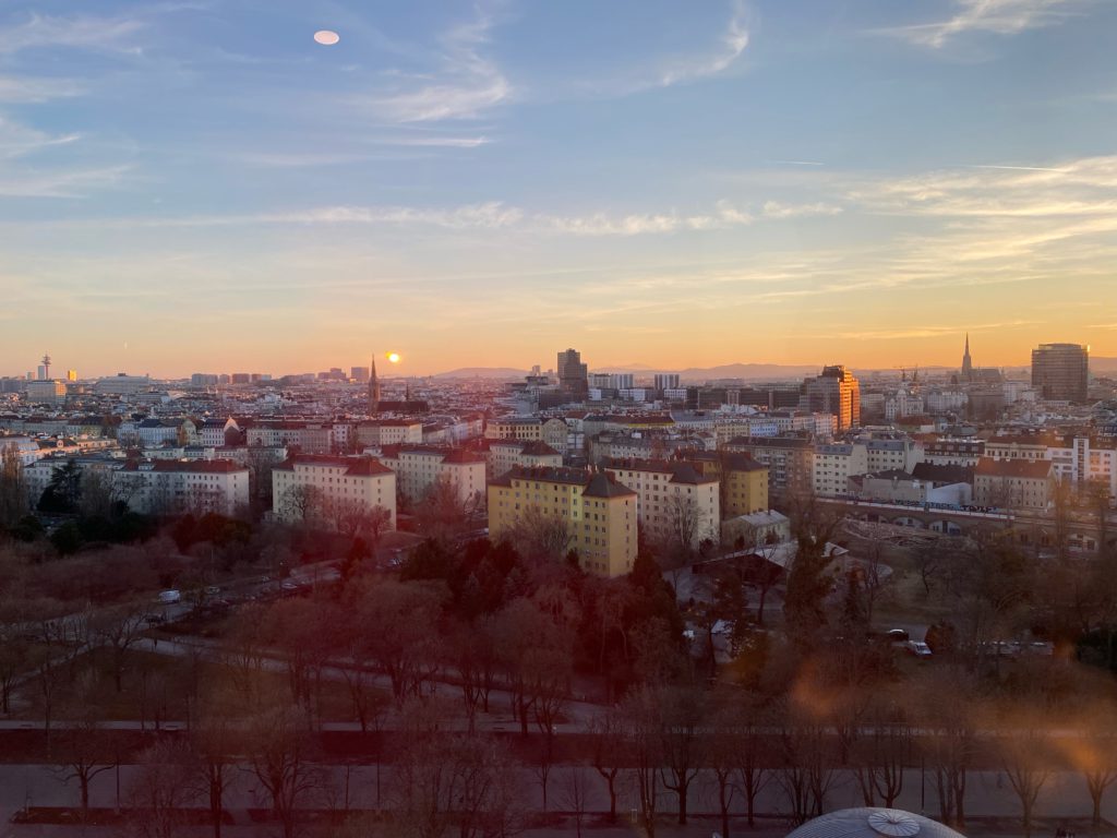 Sunset in Vienna