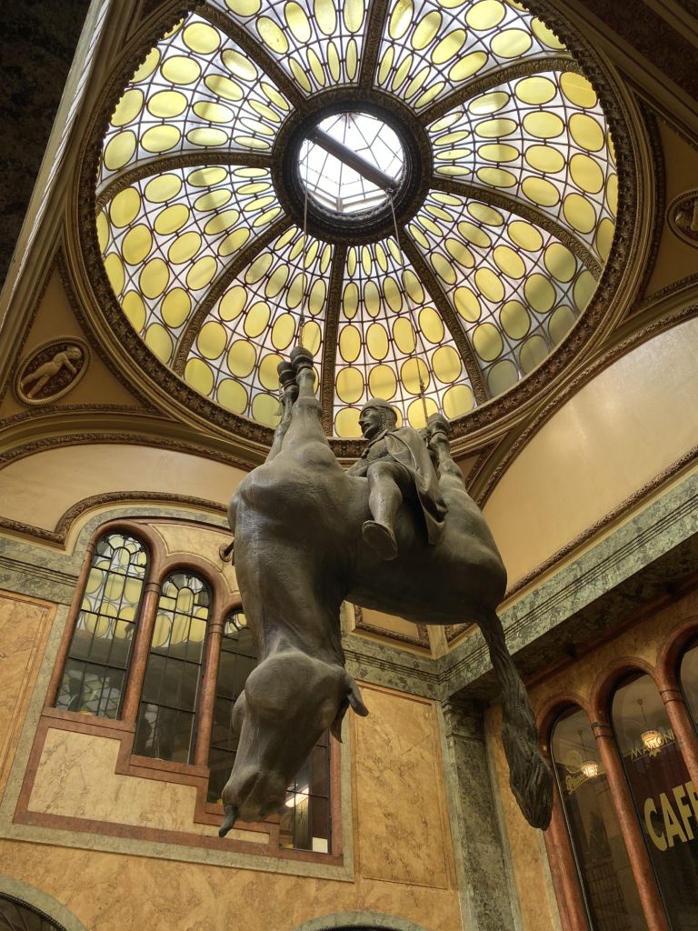 Statue of King Wenceslas Riding an Upside-Down Dead Horse