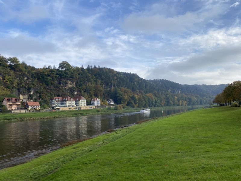 Looking southeast along the Elbe