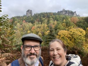 Autumn leaves selfie