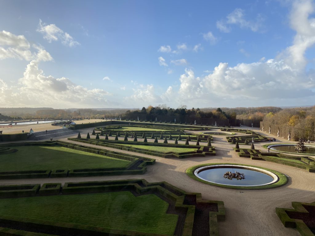 View of the gardens