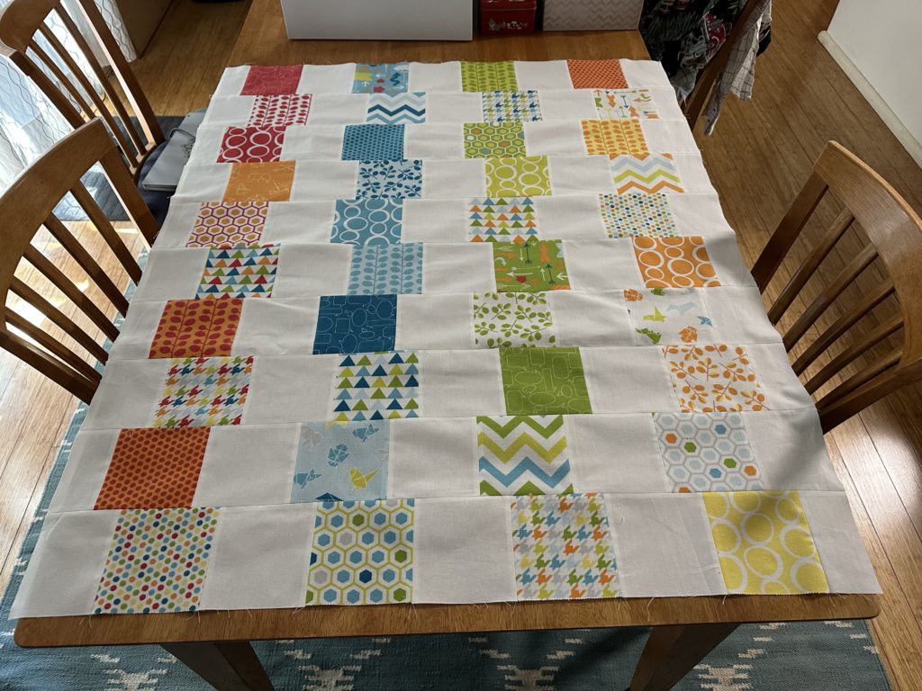 Finished quilt top