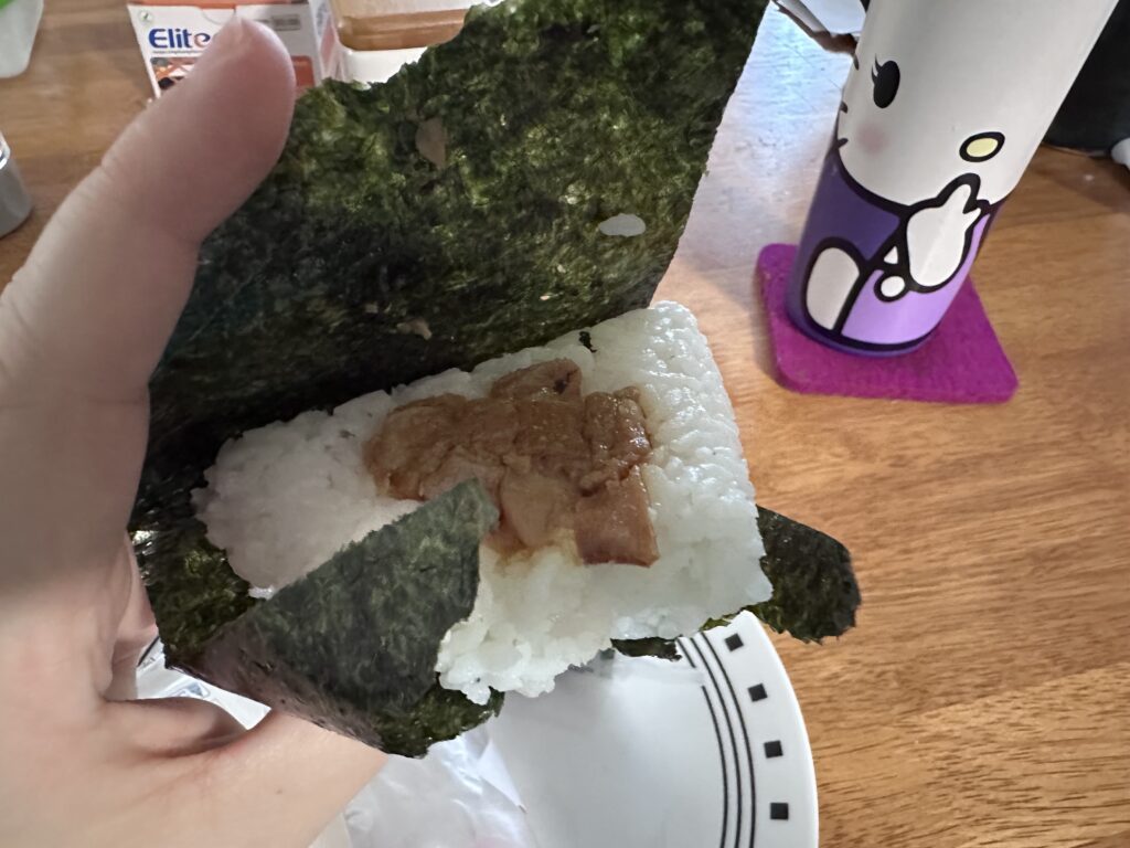 Teriyaki chicken onigiri