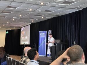 Yan Chernikov presenting at YOW