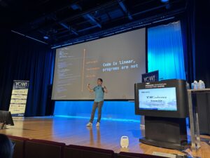 David speaking at YOW Brisbane