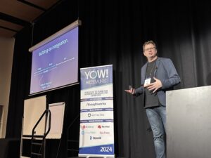 Marty presenting at YOW