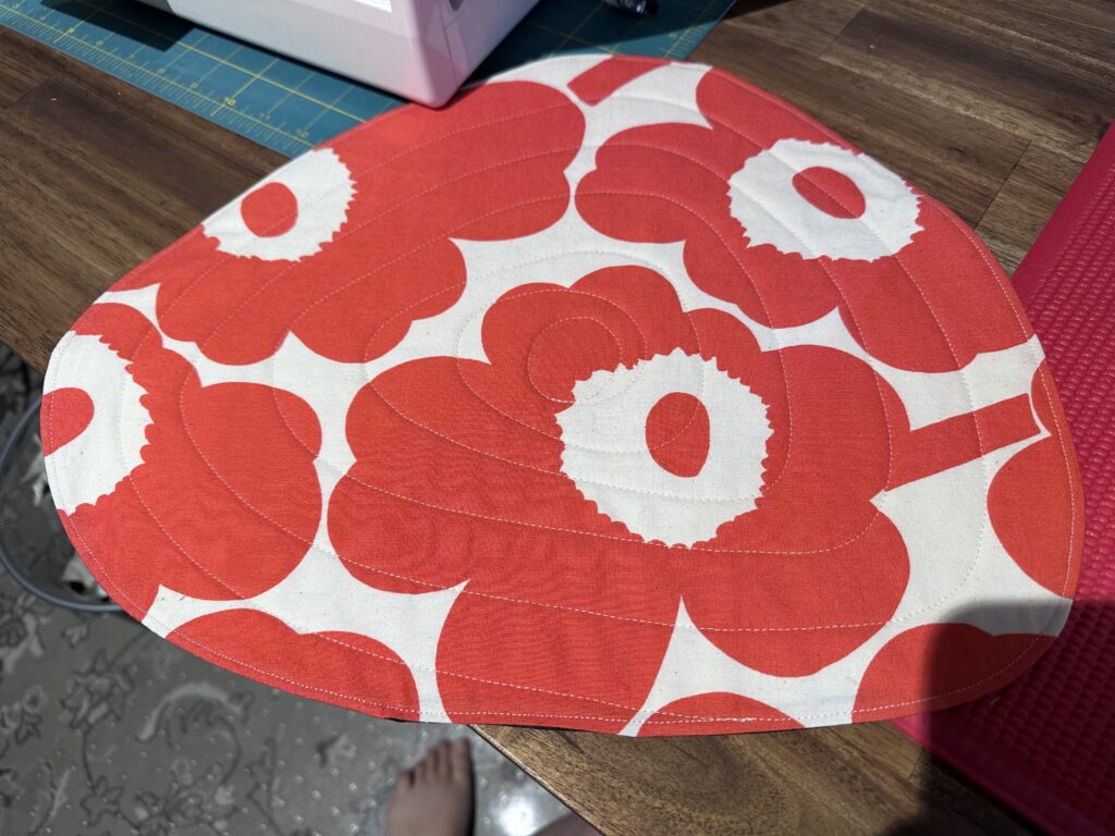 Finished placemat