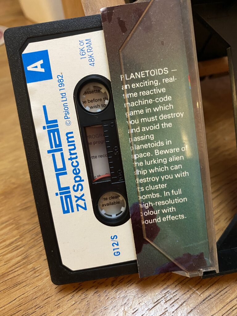 Cassette for Planetoid game