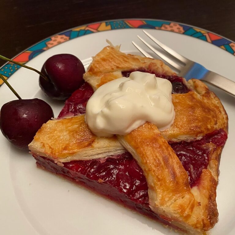 “I put the cherries on the side,” he said, “for the Insta.” 😂🍒🥧