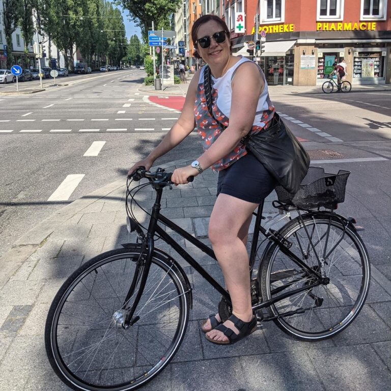 Bought a secondhand “trekking” bike today to replace the heavier city bike I’ve been riding. Lighter, more gears, and I can experiment with different saddles. Yay! 🚴‍♀️