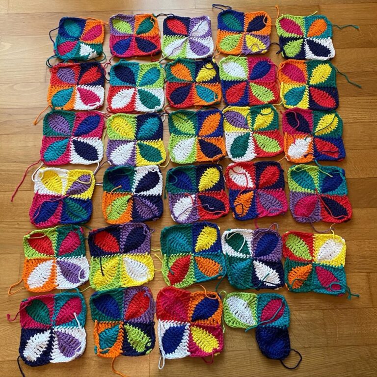 Only 1.25 squares left to go! Any suggestions for how to join? #crochetkris