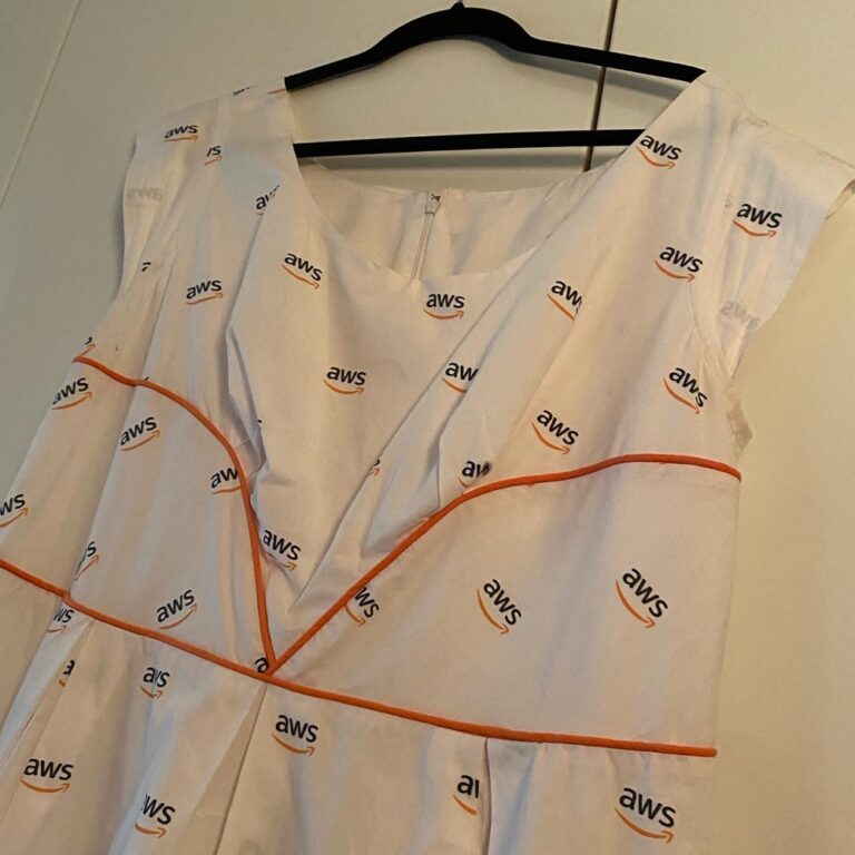 I’ve got a suitcase full of swag and the AWS dress is ready for a final press. I can’t wait to meet more than 200 women at this weekend’s #herhack2021 in Zürich!  #swissdigitalday #aws