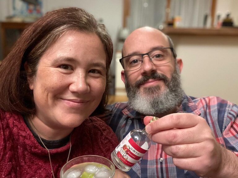 Back home in Munich and celebrating 14 years of married adventures with a special gin from our friends @diepdin and Clare. “Rhamanta” is the old Welsh custom of divining who your partner will be for life. Appropriate. ❤️