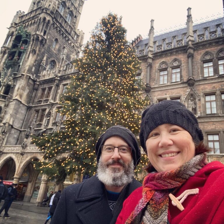 He let me buy him the Belstaff. 😍 The Christmas markets are canceled, but I still had Glühwein as we shopped for gifts. 🎄🍷