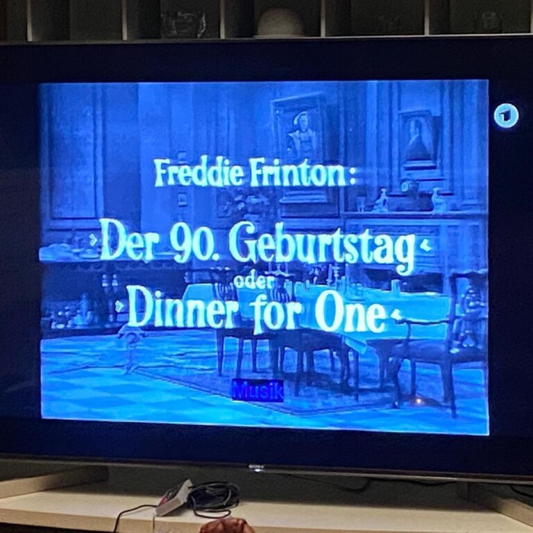 I understand this is required viewing for Silvester (aka NYE) in Germany. 🍷🥂😂 #wtf #tradition