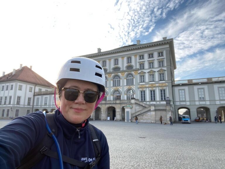 My bike is back in action! Trying out a @slimeproducts tube which will hopefully prevent flats. Went for a ride yesterday up Schloss Nymphenburg… 🚴‍♀️🏰