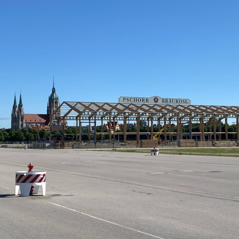 They are starting to build the Oktoberfest tents. It’s really happening! 🍻