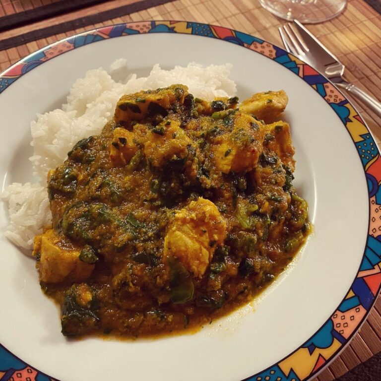 He’s still sick, but we’re still eating well. Chicken Saag curry helps clear out the sinuses… 😍