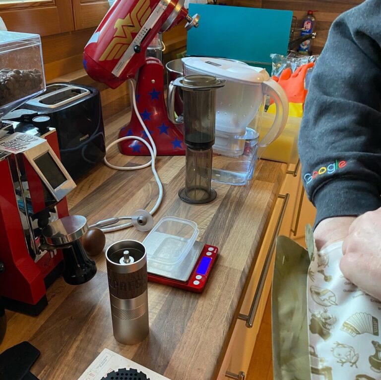 The Snook has finally leveled up his coffee game with a fancy hand grinder. Trying it out with Aeropress ahead of our last trip of the year… ☕️