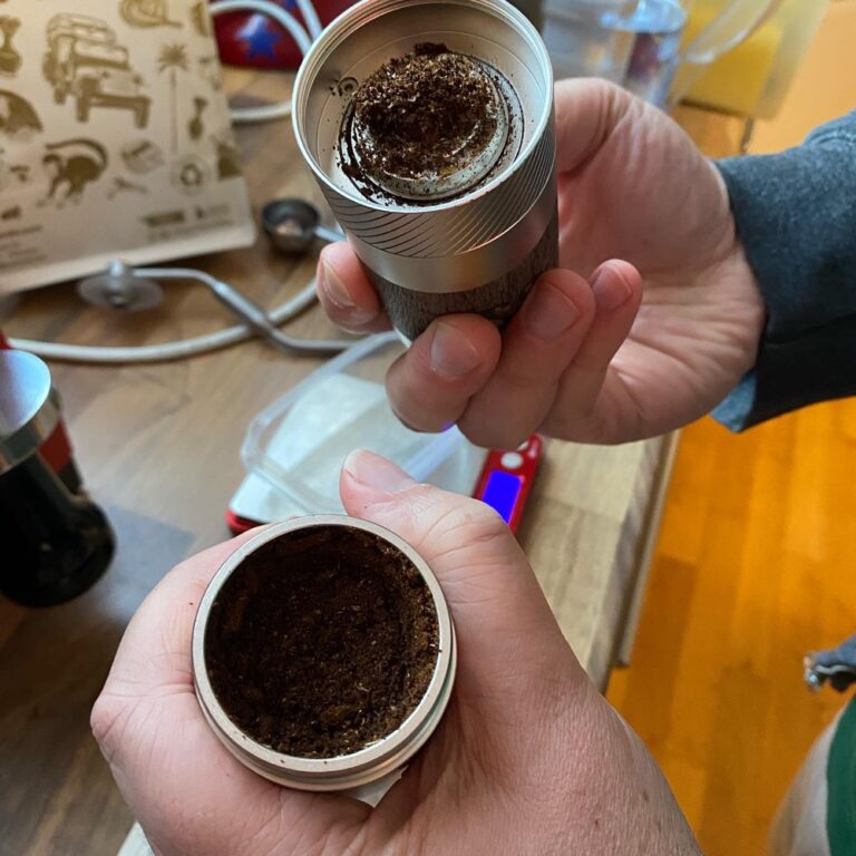 The Snook has finally leveled up his coffee game with a fancy hand grinder. Trying it out with Aeropress ahead of our last trip of the year… ☕️