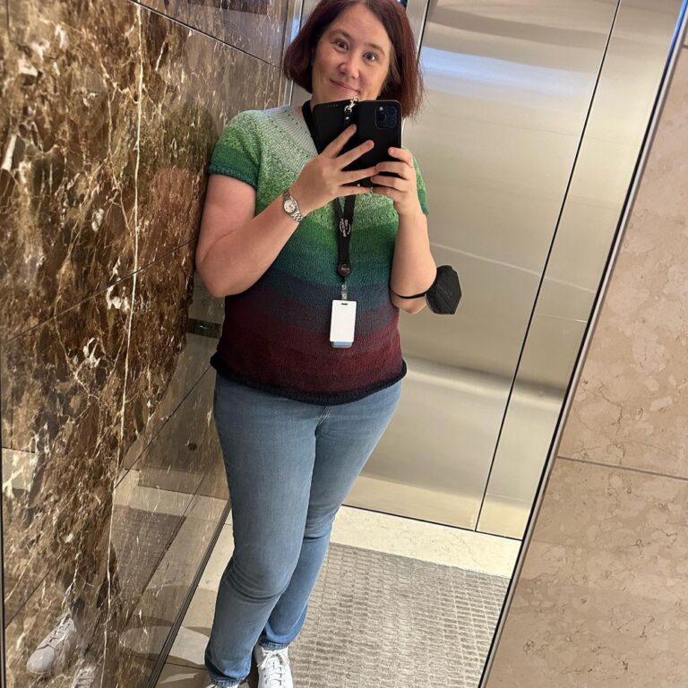 My first AWS Sydney elevator selfie in *three years*. #natureishealing