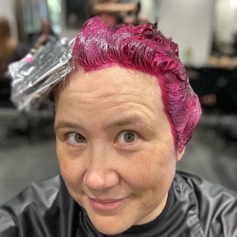 When the master colourist asks if you’re feeling adventurous, you say YES! 😂