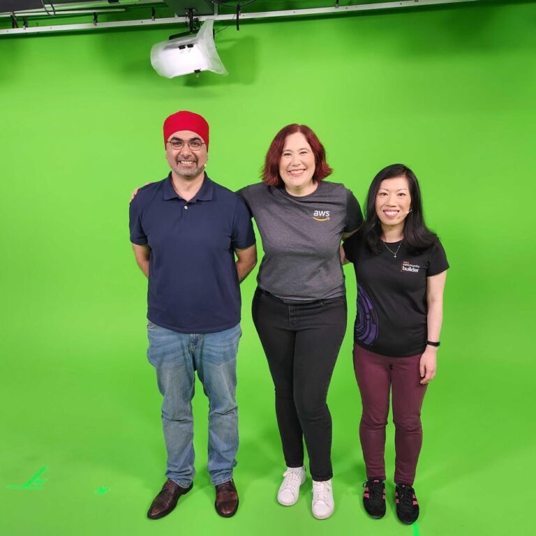 It was my absolute honour to spend the last two days with Wendy and Harinder from the AWS Community Builders program rehearsing and delivering the closing keynote for #AWSBuildersOnline. Now, how do we get cast in the next Marvel movie?? 😂 #greenscreenpros