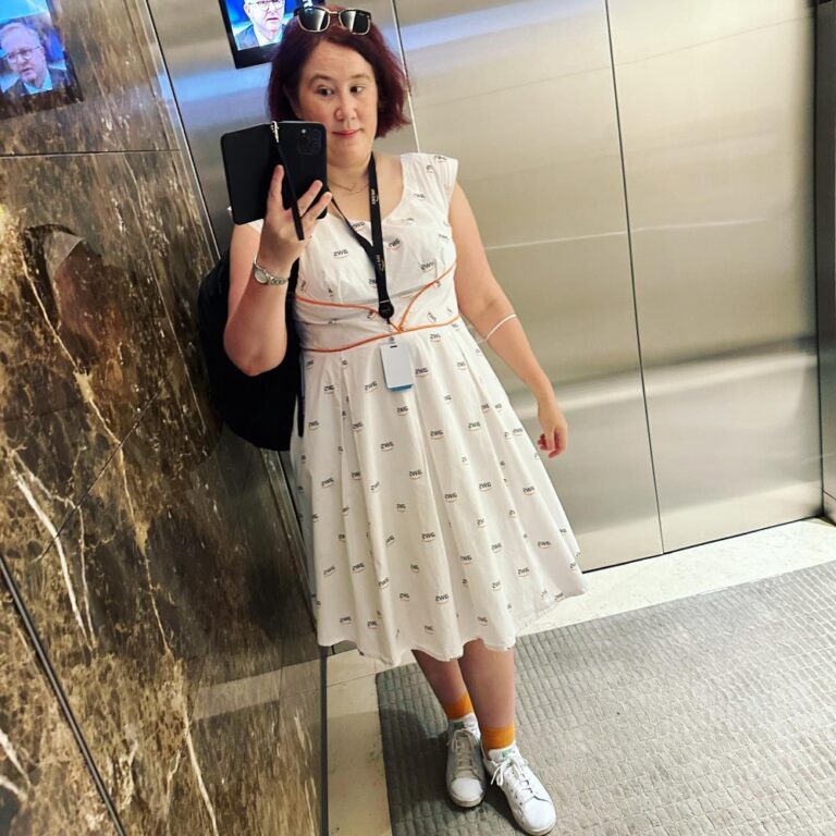 All decked out in the #AWS dress for today’s @awscommunity event with Dr. Werner Vogels! #bepeculiar @amazonaustralia