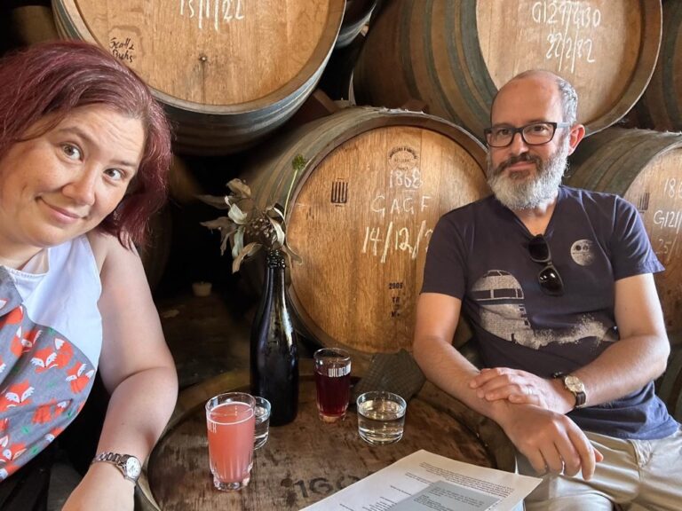 Chilling on a hot day with some funky craft beers at @wildflowerbeer… 🍻☀️