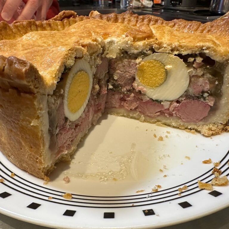 It was the birthday pork pie of my dreams. ❤️ (In terms of foods from classic children’s literature that entranced Little Kristy, cold meat pie trumps Turkish Delight by, like, a million points.)