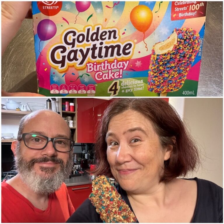 There was one final birthday surprise. #gaytime 😍