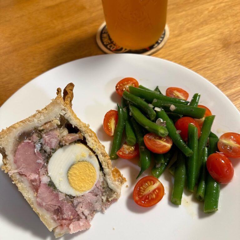 It was the birthday pork pie of my dreams. ❤️ (In terms of foods from classic children’s literature that entranced Little Kristy, cold meat pie trumps Turkish Delight by, like, a million points.)