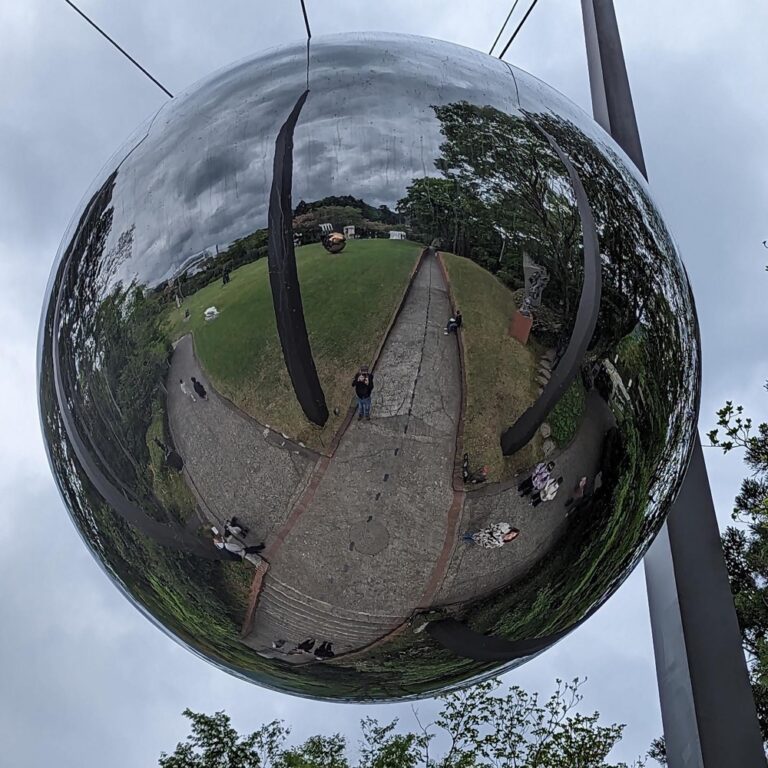 We visited the Hakone Open-Air Museum and looked at Art. But I think you can tell the piece that he was most excited about… 😂❤️