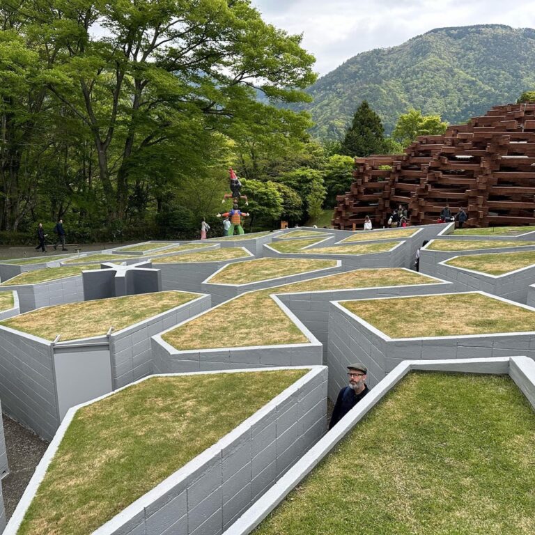 We visited the Hakone Open-Air Museum and looked at Art. But I think you can tell the piece that he was most excited about… 😂❤️