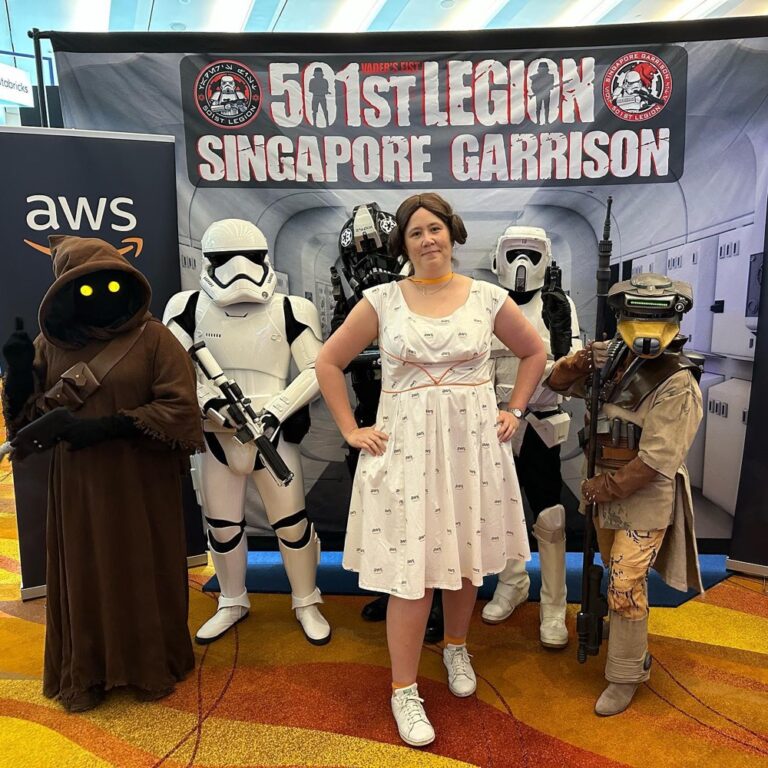 They caught me. (This is a total bucket list item, I tell ya!!) #maythe4thbewithyou #AWSSummitASEAN #AWSDevLounge