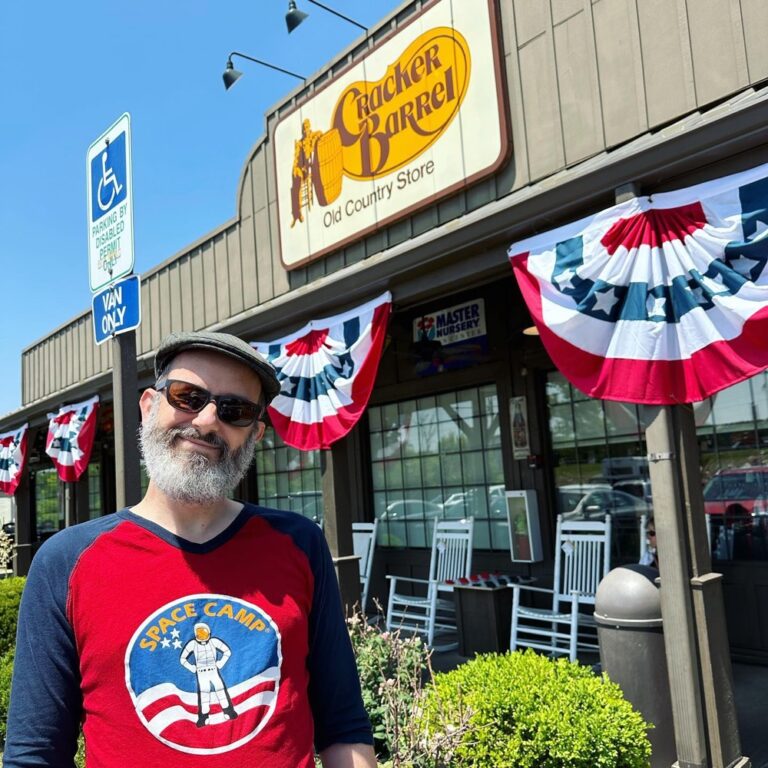 Because a boy’s first ever visit to Cracker Barrel needs to be commemorated. 🇺🇸